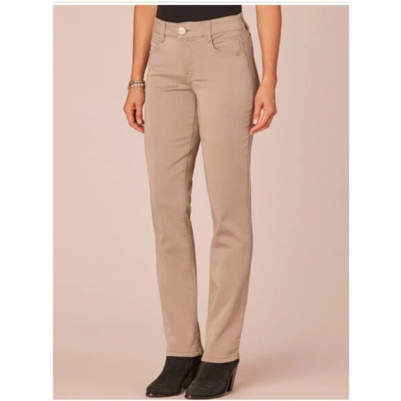 Democracy "Ab"solution Ankle Skimmer Stretch Waist yellow jeans  Sz 10 - Picture 7 of 12